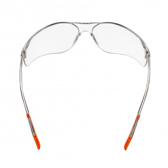 Окуляри захисні прозорі Polax з полікарбонатними лінзами та гумовими завушниками (53-050)