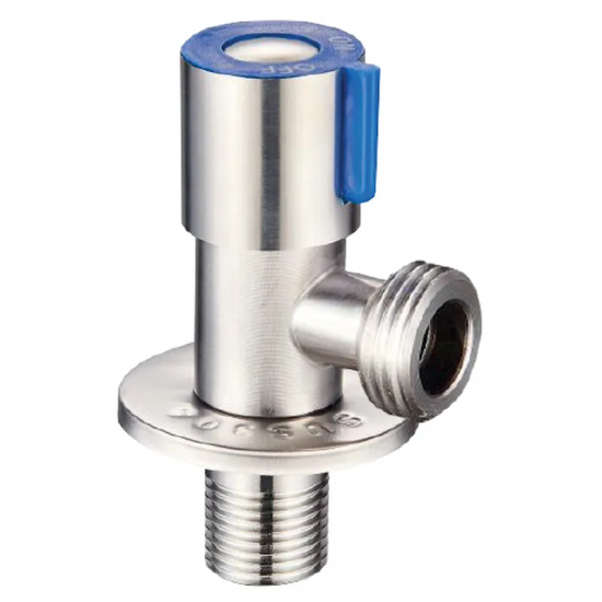 Кран для підключення сантехприладів з нерж. сталі SUS304 (синій) MIXXUS VAL-03-1/2x3/4 (MI6533)