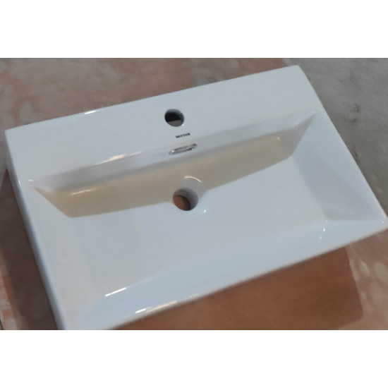 Раковина подвесная Mixxus Premium QUADRO-0206 600х360х130mm с отверстием под смеситель и переливом (MP6509)