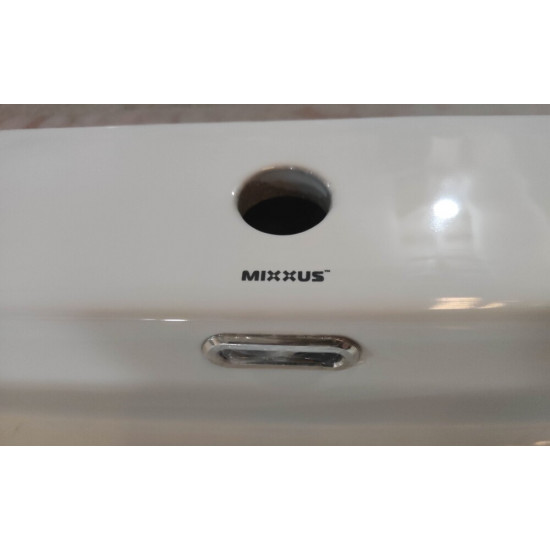 Раковина подвесная Mixxus Premium QUADRO-0206 600х360х130mm с отверстием под смеситель и переливом (MP6509)