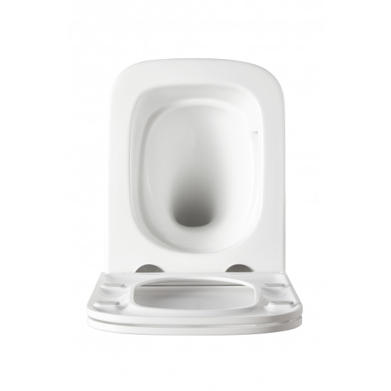 Унітаз підвісний Mixxus Premium Quadro-0301-T3 490x340x360mm, система змиву TORNADO 3.0 (MP6453)