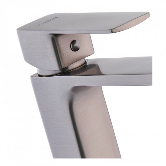 Змішувач для умивальника Haiba Kubus 001 High Graphite (HB4002)