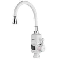 Проточный водонагреватель Zerix ELW06-EF-WHITE 3,3 kW с индикатором температуры, силиконовый литьё, на