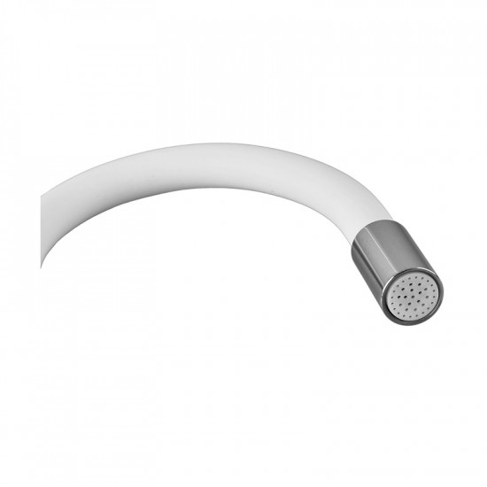 Проточний водонагрівач Zerix ELW06-EF-WHITE 3,3 kW з індикатором температури, силіконовий вилив, на