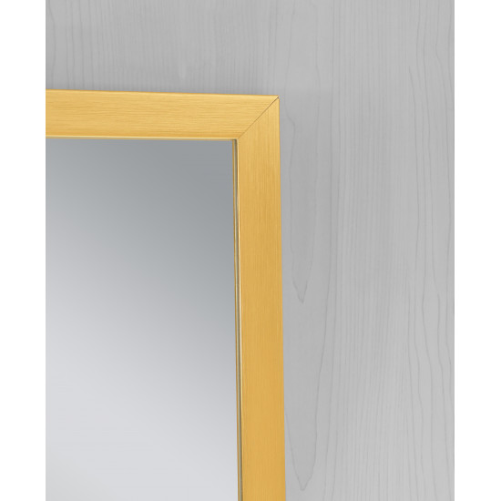 Зеркало настенное Zerix FONTE MRZ09-700x850-REVERSE GOLD прямоугольноe в золотой раме (ZX5639)