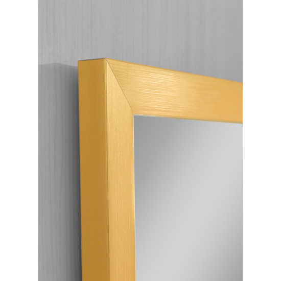Зеркало настенное Zerix FONTE MRZ09-700x850-REVERSE GOLD прямоугольноe в золотой раме (ZX5639)