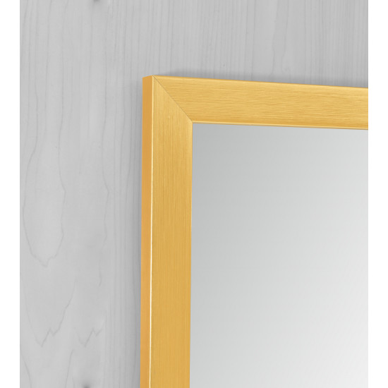 Зеркало настенное Zerix FONTE MRZ09-700x850-REVERSE GOLD прямоугольноe в золотой раме (ZX5639)