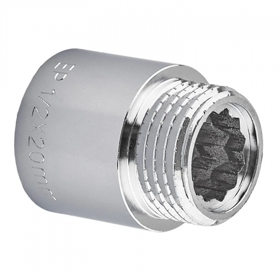 Подовжувач Europroduct EP.E020.Chr - 1/2"MF-20мм хром (EP6123)