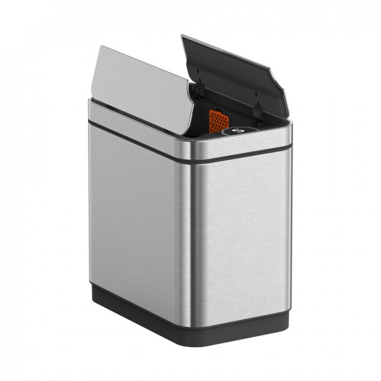 Датчикное прямоугольное мусорное ведро Koer TC-020112-02 12 л цвет нержавейка (KR5582)