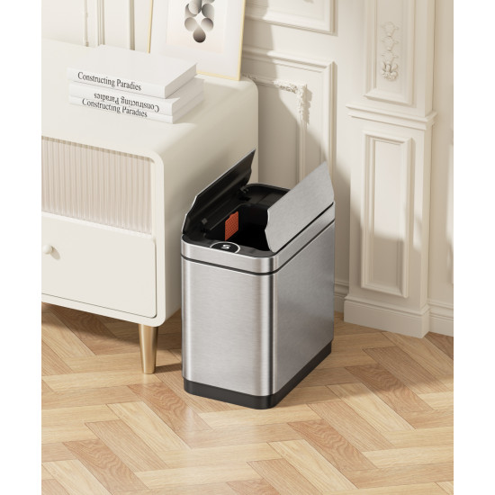 Датчикное прямоугольное мусорное ведро Koer TC-020112-02 12 л цвет нержавейка (KR5582)