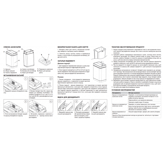 Датчикное прямоугольное мусорное ведро Koer TC-020112-02 12 л цвет нержавейка (KR5582)
