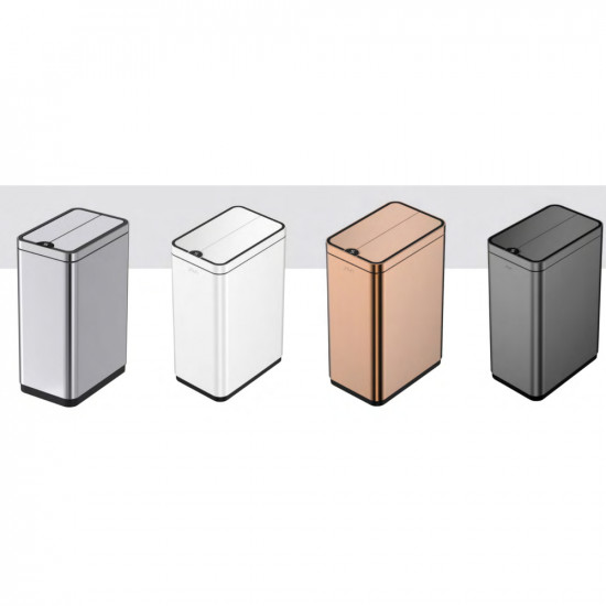 Датчикное прямоугольное мусорное ведро Koer TC-020112-02 12 л цвет нержавейка (KR5582)