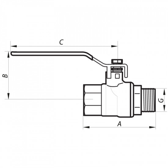 Кран кульовий 3/4" ГШР (NF.621) Nolf (NF2931) Кран кульовий 3/4" ГШР (NF.621) Nolf (NF2931)