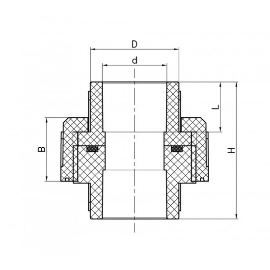 Муфта разъемная универсальная Koer K0270.PRO 32 PPR (KP2914)