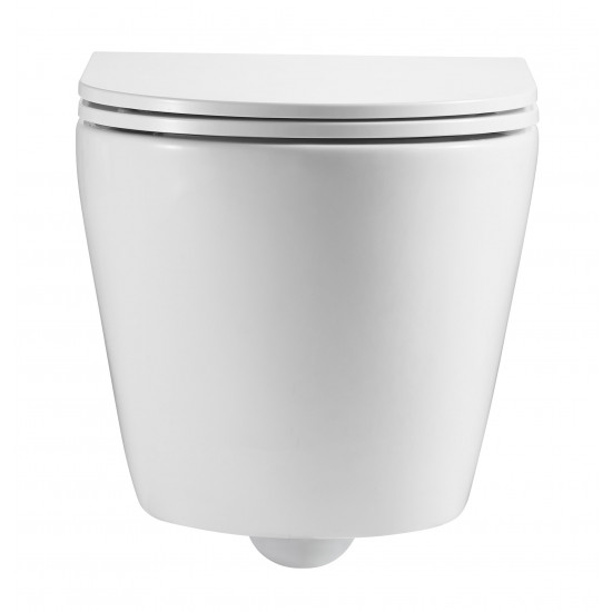 Унітаз підвісний Mixxus Premium Ellipse-0301-R 495x365x365mm, система змиву Rimless (MP6460)