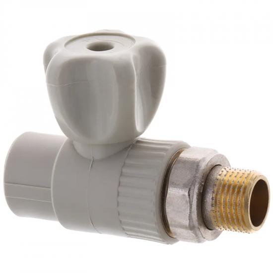 Кран радиаторный прямой Europroduct EP.0123 - 20x1/2M" (стальная куля) (EP4048)