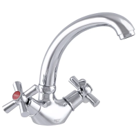 Смеситель для раковины Zerix TLC 722 с полнооборотным кран-буксой (ZX2967)