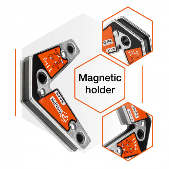 Магнітний кутник для зварювання  Polax 75x85 мм (37-178)