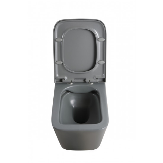 Унітаз підвісний Mixxus Premium QUADRO-0305-R GRAY 510x350x345mm система змиву RIMLESS (MP6656)