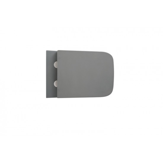 Унітаз підвісний Mixxus Premium QUADRO-0305-R GRAY 510x350x345mm система змиву RIMLESS (MP6656)