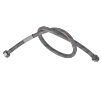 Гибкий шланг для подключения воды гайка 1/2'' - Штуцер 1/2'' (100 см) (силикон. оболочка) Zerix (ZX3)