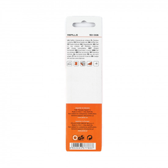 Стрижні грифелі для будівельного механічного олівця Polax (50-006)