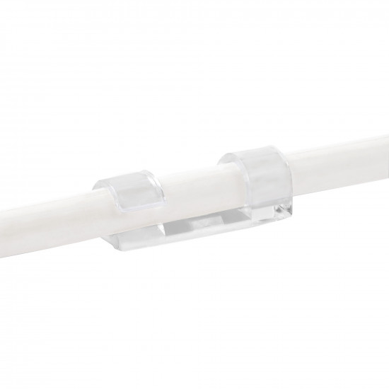 Кліпса кабельна Ø3-5 мм Polax самоклеюча 28х10 мм, 20 шт (37-172)