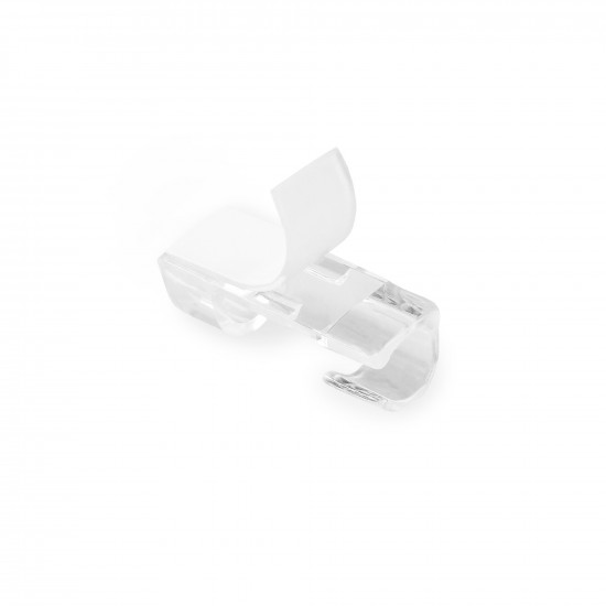 Кліпса кабельна Ø3-5 мм Polax самоклеюча 28х10 мм, 20 шт (37-172)