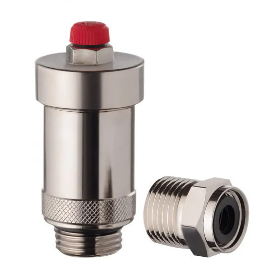 Воздуховод автоматический прямой с обратным клапаном 1/2" Koer KR.1244 (KR3116)