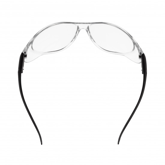 Защитные очки прозрачные Polax с поликарбонатными линзами и регулируемыми дужками (53-052)