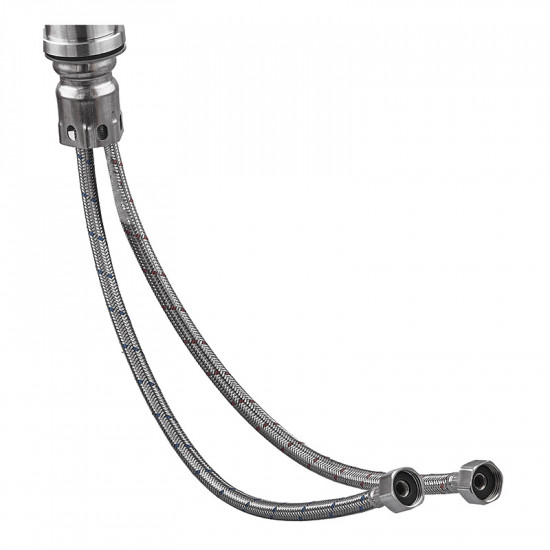 Змішувач для умивальника з нерж. сталі ZERIX FOX-001-A (ZX5615)