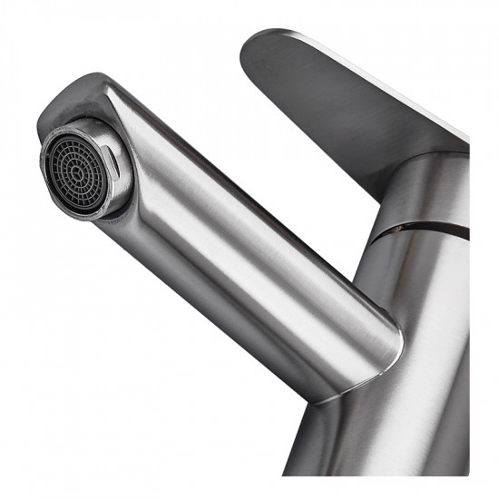 Змішувач для умивальника з нерж. сталі ZERIX FOX-001-A (ZX5615)