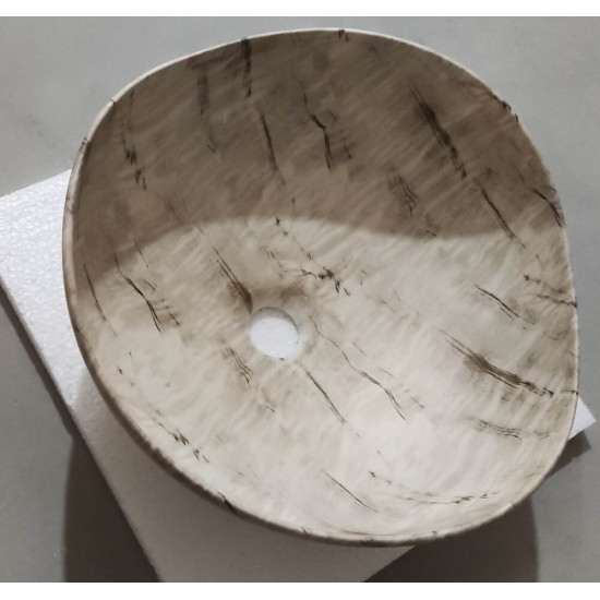 Раковина накладна Mixxus Premium WAVE-0103 MARBLE 380х380х170mm (MP6532)