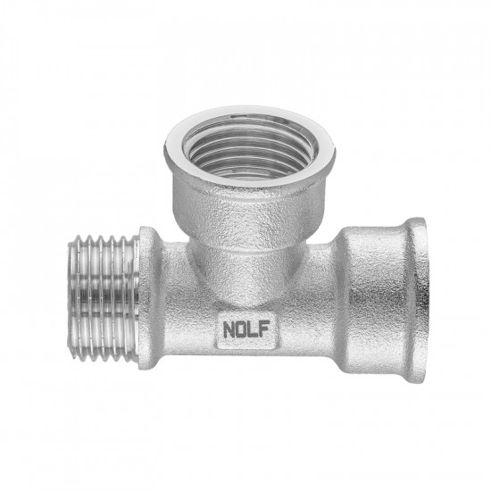 Трійник Nolf NFC.T06FFM-N-1/2''FFM нікельований (NF3097)