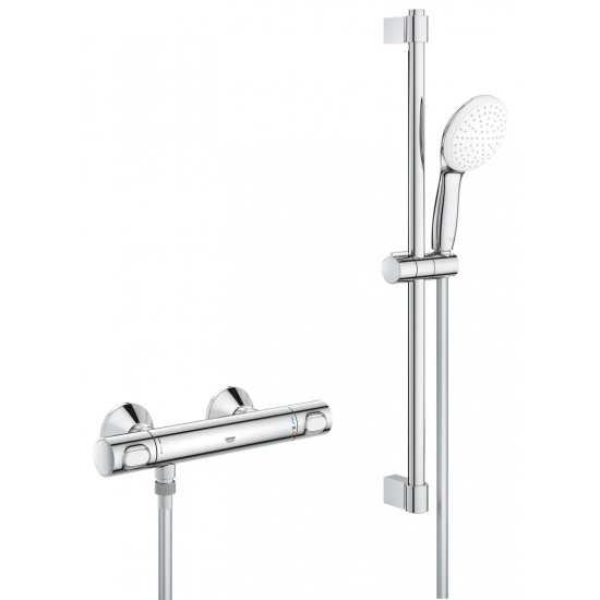 Термостат для душу Grohe Grohtherm 500 з душовим гарнітуром (34796001)