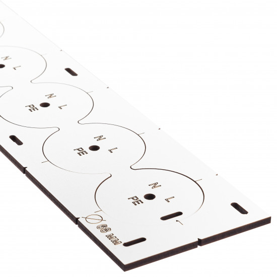 Шаблон Polax для підрозетників з отворами (1000-240)