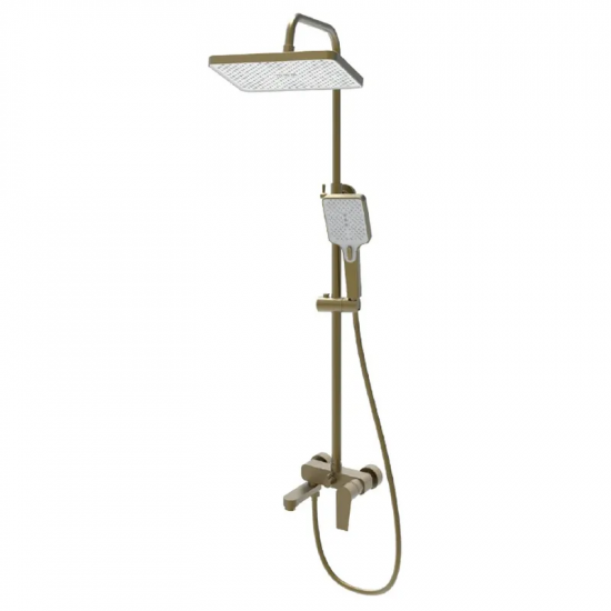 Душова колона зі змішувачем Haiba MILANO 003-J BRUSHED GOLD (HB9620)
