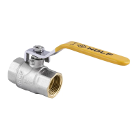Кран шаровый Nolf NF.612 - 3/4" FF ГГВ YELLOW, ручка "рычаг" желтая (NF2925)