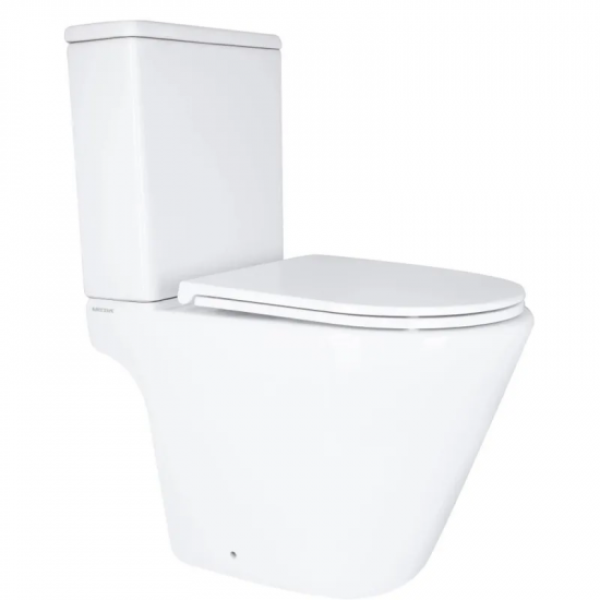 Унітаз-компакт Mixxus BEVEL-0405-R 605х370х800mm, система змиву RIMLESS (MI6728)