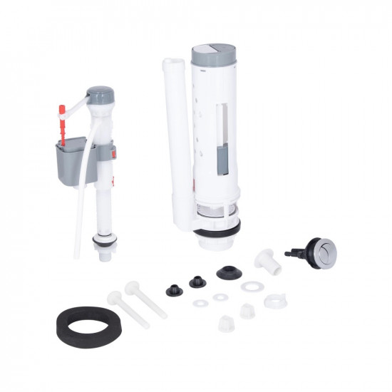 Унітаз-компакт Mixxus BEVEL-0405-R 605х370х800mm, система змиву RIMLESS (MI6728)