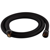 Шланг для душу Zerix Black.F03 150 см силіконовий (колір чорний) (ZX5566)