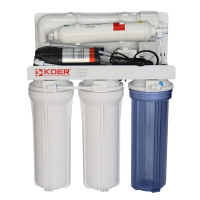 Система обратного осмоса KOER KV-91 5 ступеней + насос, мембрана 75 галлон (KR5327)