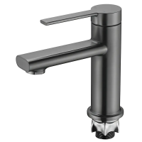 Смеситель для умывальника Mixxus Lord 001 Nut Graphite (Цвет графит) (MI7137)