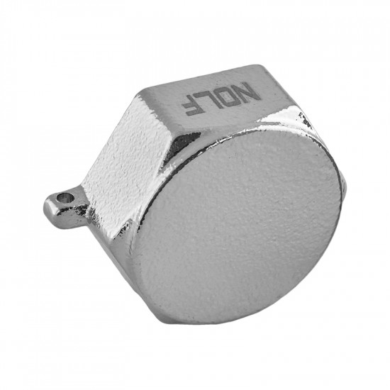 Заглушка Nolf NFC.P10F-N-1" F нікельована (NF3071)