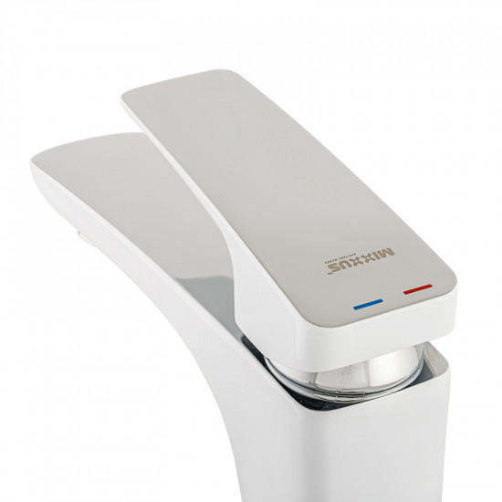 Смеситель для раковины Mixxus Premium Patrick 001 гайка (White) (MI5853)