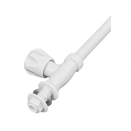 Кран для холодной воды Plamix Mono-005 White (PM0675)