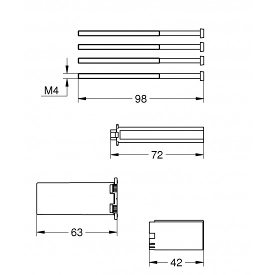 Монтажний комплект Grohe (14048000)