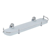 Полка для ванной стеклянная Zerix AFB-0121-1 (ZX5043)