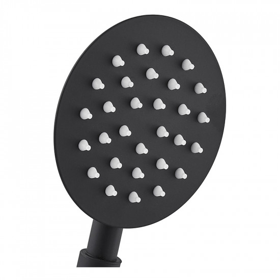 Ручний душ Mixxus SH-01.SUS Black з нерж. сталі (MI6119)