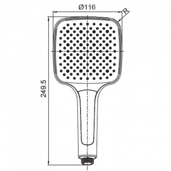 Лійка для душу Koer KP-0402-01 (3 функції) (KR4983)